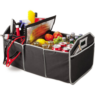 Collapsible Portable Multi-Compartment Heavy Duty Cargo Trunk Organizer